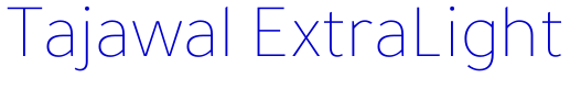 Tajawal ExtraLight font